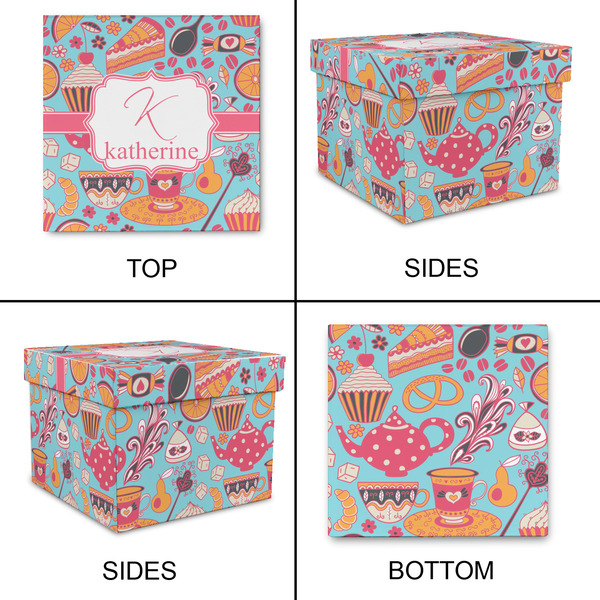 Dessert & Coffee Gift Boxes with Lid - Canvas Wrapped - XX-Large - Approval