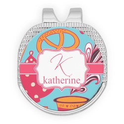 Dessert & Coffee Golf Ball Marker - Hat Clip - Silver