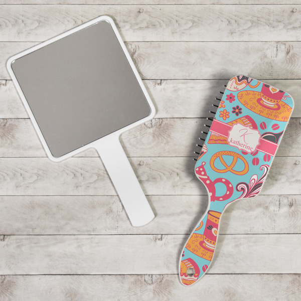 Dessert & Coffee Hair Brush - In Context