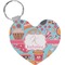 Dessert & Coffee Heart Keychain (Personalized)