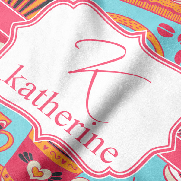 Dessert & Coffee Hooded Baby Towel- Detail Close Up