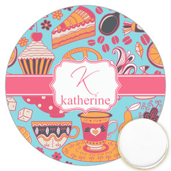 Dessert & Coffee Printed Cookie Topper - 3.25" (Personalized)