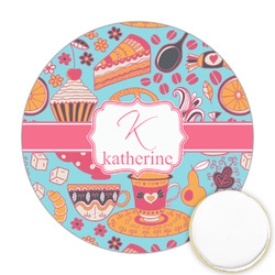 Dessert & Coffee Printed Cookie Topper - Round (Personalized)