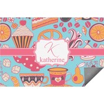 Dessert & Coffee Indoor / Outdoor Rug - 6'x8' w/ Name and Initial