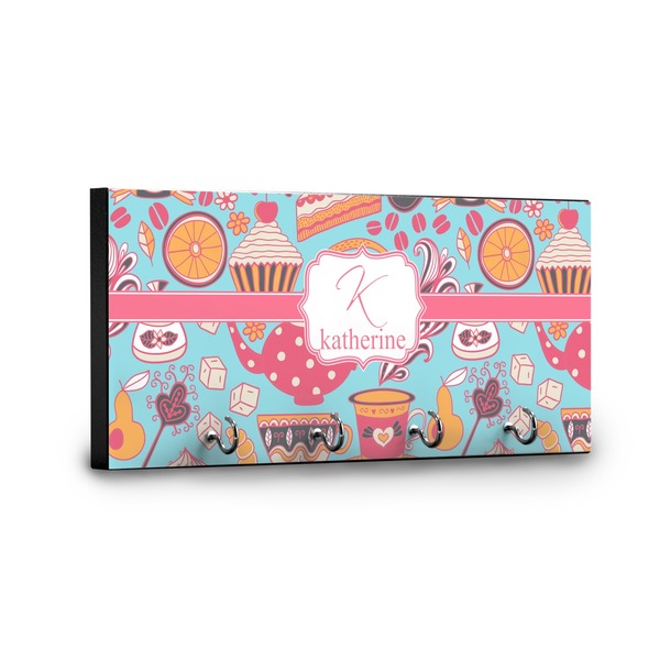 Dessert & Coffee Key Hanger - Front View with Hooks
