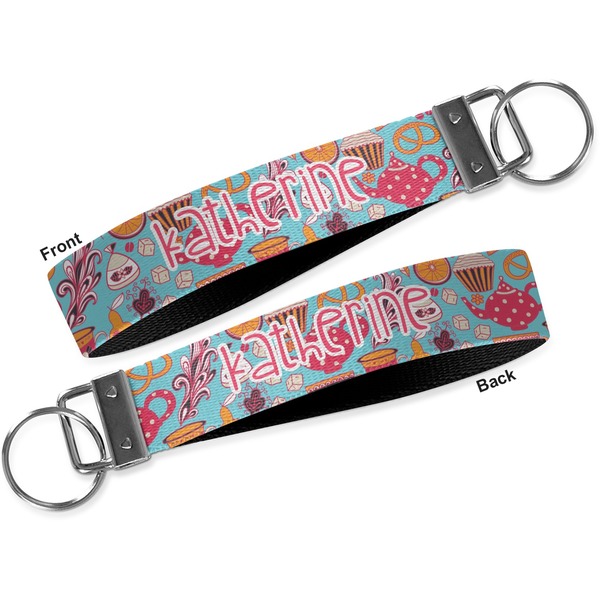 Dessert & Coffee Key-chain - Metal and Nylon - Front and Back