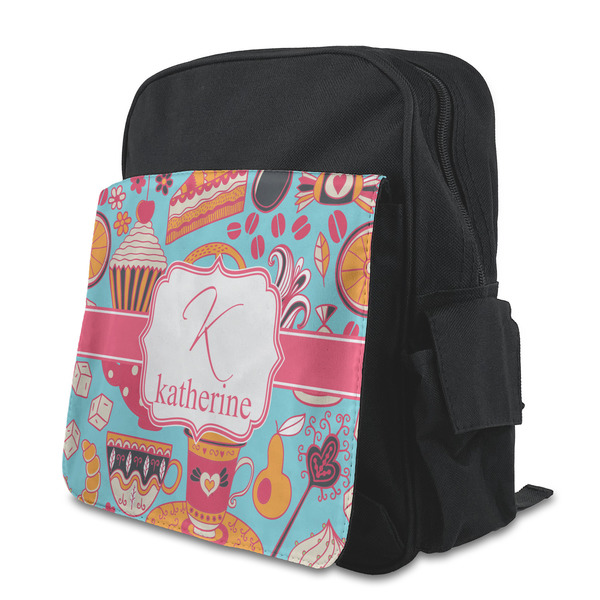 Custom Dessert & Coffee Preschool Backpack (Personalized)