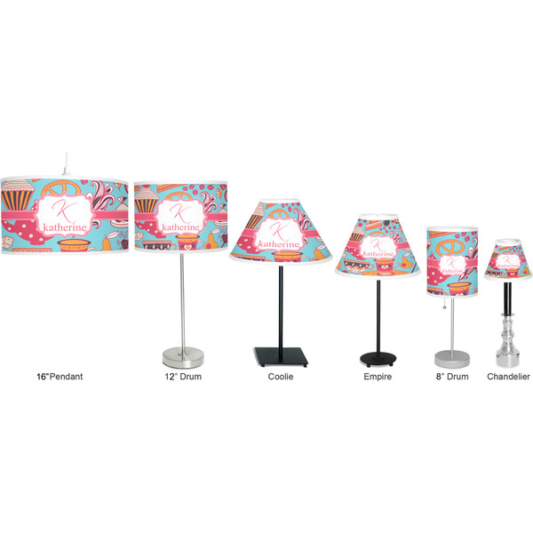 Dessert & Coffee Lamp Full View Size Comparison