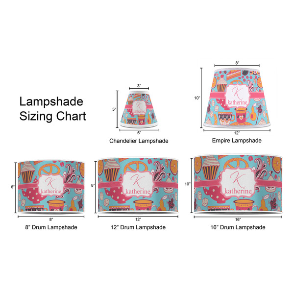 Dessert & Coffee Lampshade Sizing Chart