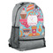 Dessert & Coffee Large Backpack - Gray - Angled View