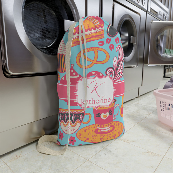 Dessert & Coffee Large Laundry Bag - In Context