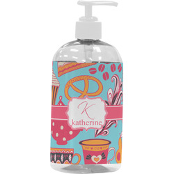 Dessert & Coffee Plastic Soap / Lotion Dispenser (16 oz - Large - White) (Personalized)
