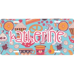 Dessert & Coffee Front License Plate (Personalized)