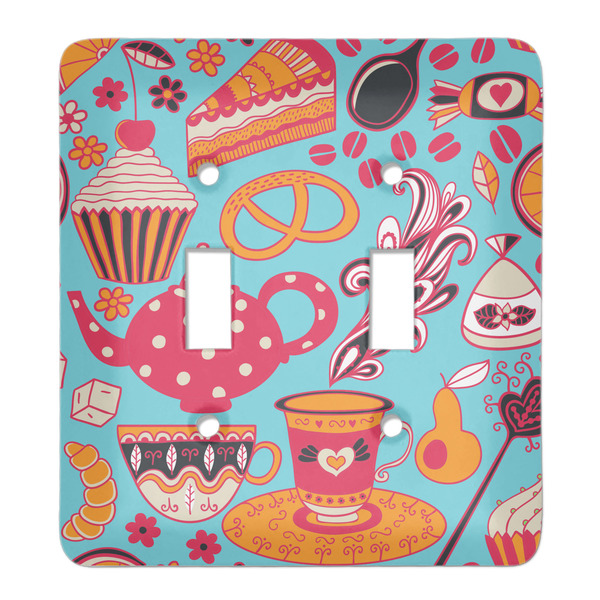 Custom Dessert & Coffee Light Switch Cover (2 Toggle Plate)
