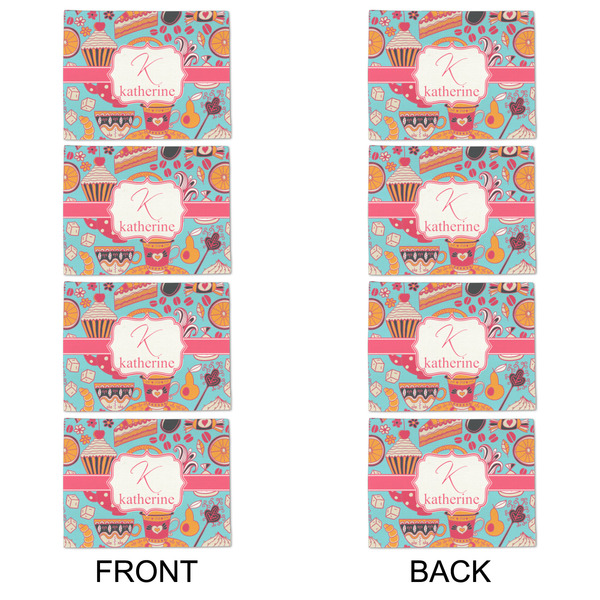 Dessert & Coffee Linen Placemat - APPROVAL Set of 4 (double sided)