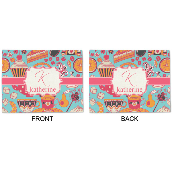 Dessert & Coffee Linen Placemat - APPROVAL (double sided)