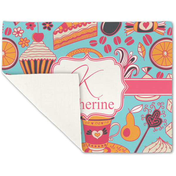 Dessert & Coffee Linen Placemat - Folded Corner (single side)