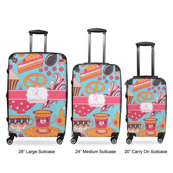 Dessert & Coffee Luggage Bags all sizes - With Handle