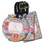 Dessert & Coffee Plastic Luggage Tag (Personalized)