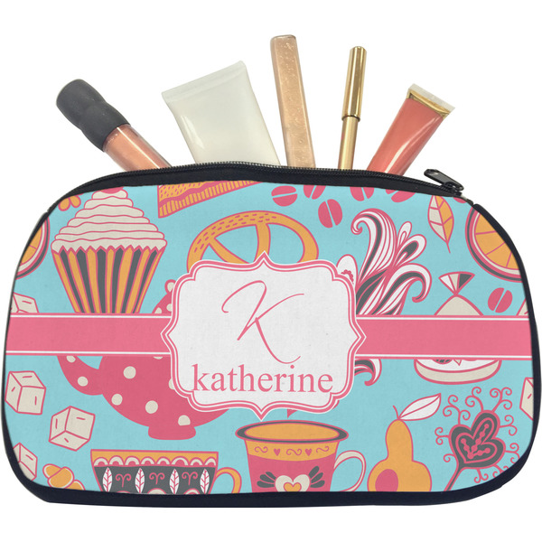 Custom Dessert & Coffee Makeup / Cosmetic Bag - Medium (Personalized)