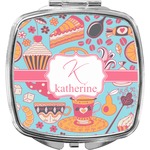 Dessert & Coffee Compact Makeup Mirror (Personalized)