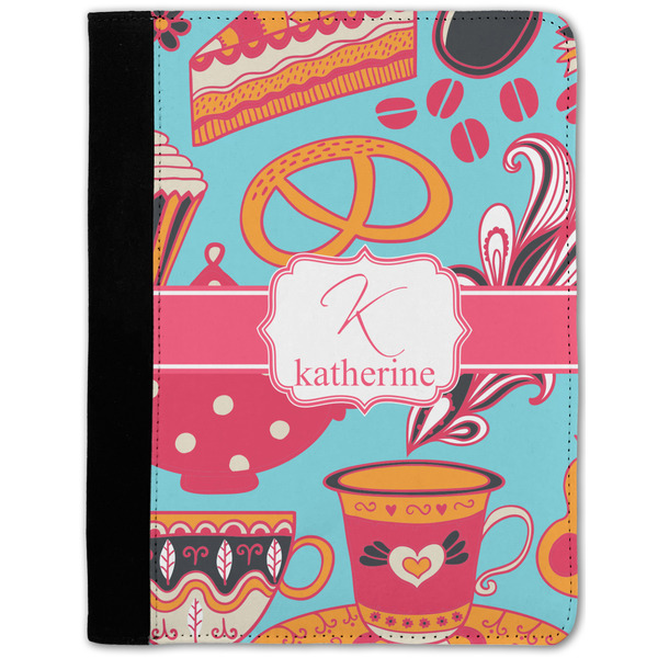 Custom Dessert & Coffee Notebook Padfolio w/ Name and Initial