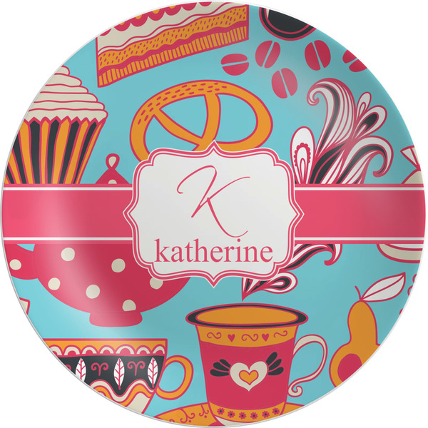 Custom Dessert & Coffee Melamine Plate (Personalized)