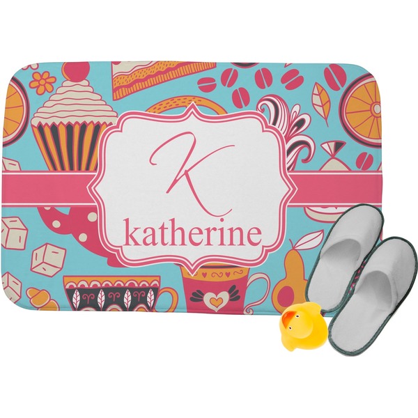 Custom Dessert & Coffee Memory Foam Bath Mat - 34"x21" (Personalized)