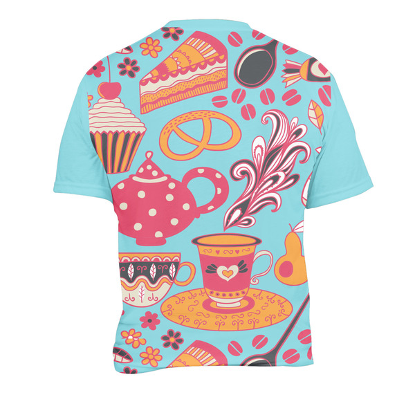 Dessert & Coffee Men's Crew Neck T Shirt Medium - Back