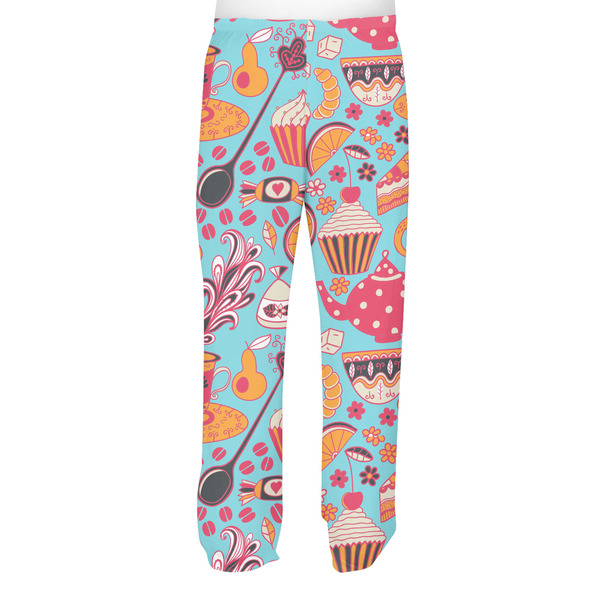 Dessert & Coffee Men's Pjs Back - on model