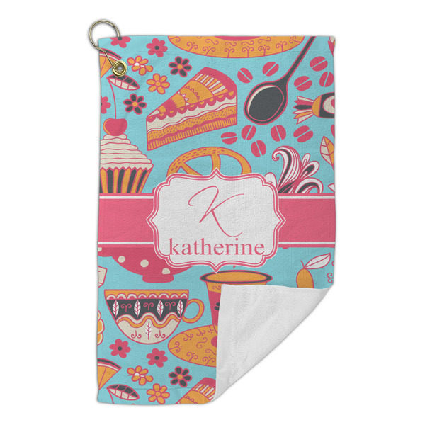 Dessert & Coffee Microfiber Golf Towels Small - FRONT FOLDED