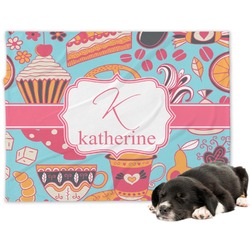 Dessert & Coffee Dog Blanket - Large (Personalized)