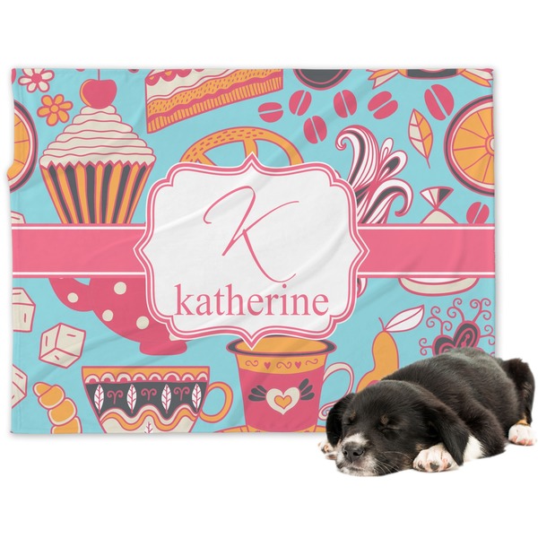 Custom Dessert & Coffee Dog Blanket - Regular (Personalized)
