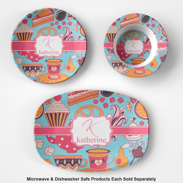 Dessert & Coffee Microwave & Dishwasher Safe CP Plastic Dishware - Group