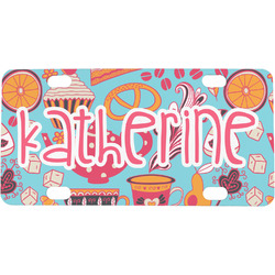 Dessert & Coffee Mini / Bicycle License Plate (4 Holes) (Personalized)