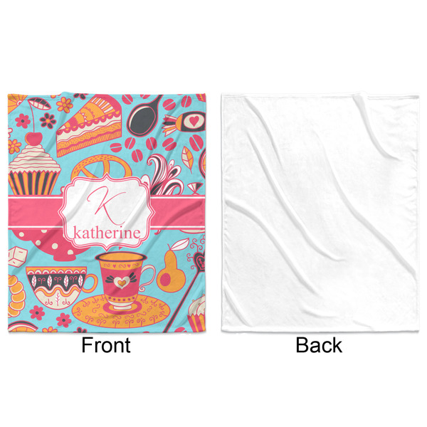 Dessert & Coffee Minky Blanket - 50"x60" - Single Sided - Front & Back