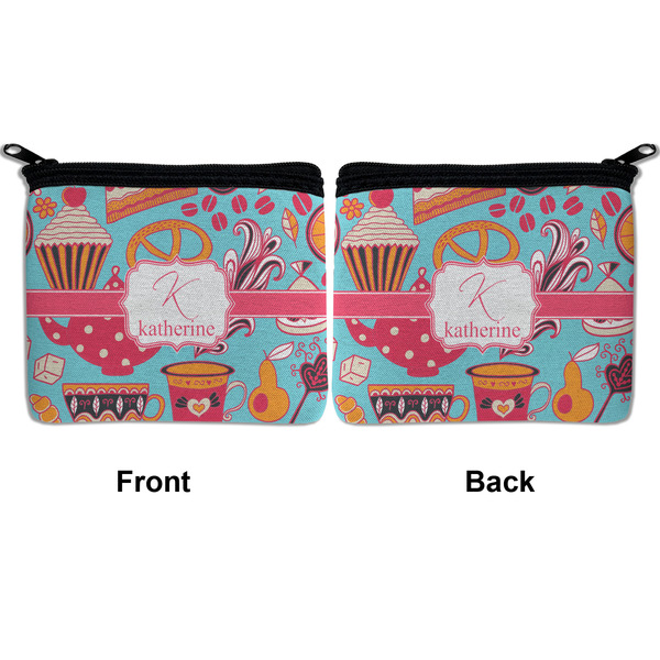 Dessert & Coffee Neoprene Coin Purse - Front & Back (APPROVAL)