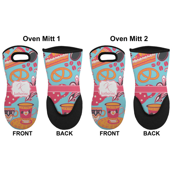 Dessert & Coffee Neoprene Oven Mitt - Set of 2 - Approval