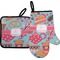 Dessert & Coffee Oven Mitt & Pot Holder Set w/ Name and Initial