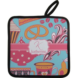Dessert & Coffee Pot Holder w/ Name and Initial