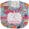 Dessert & Coffee Velour Baby Bib w/ Name and Initial