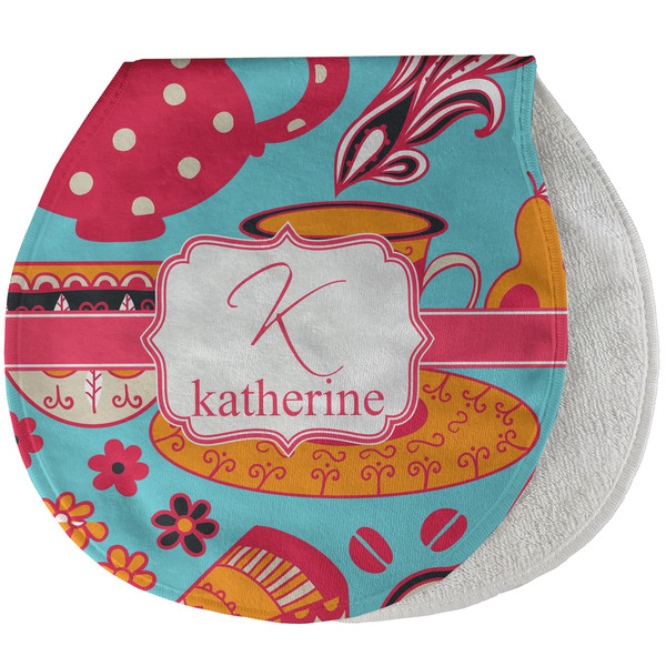 Dessert & Coffee New Baby Burp Folded