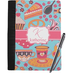 Dessert & Coffee Notebook Padfolio - Large w/ Name and Initial