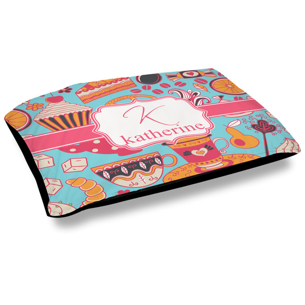 Custom Dessert & Coffee Outdoor Dog Bed - Large (Personalized)