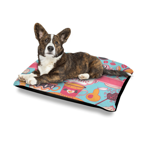Dessert & Coffee Outdoor Dog Beds - Medium - IN CONTEXT