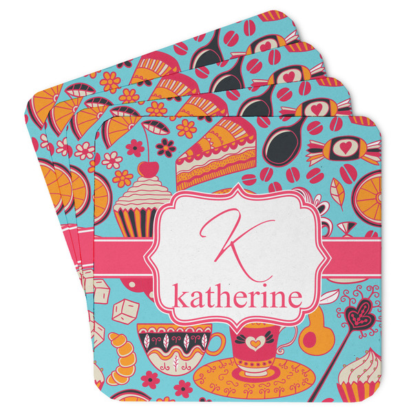 Custom Dessert & Coffee Paper Coasters (Personalized)
