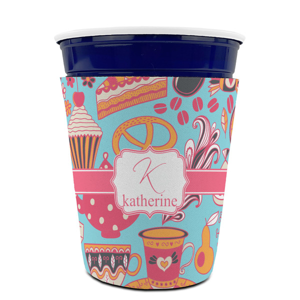 Dessert & Coffee Party Cup Sleeves - without bottom - FRONT (on cup)
