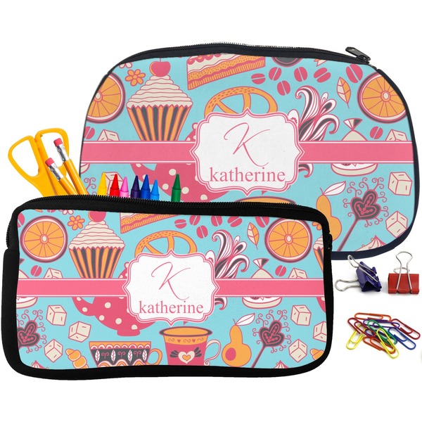 Dessert & Coffee Pencil / School Supplies Bags Small and Medium