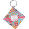 Dessert & Coffee Diamond Plastic Keychain w/ Name and Initial