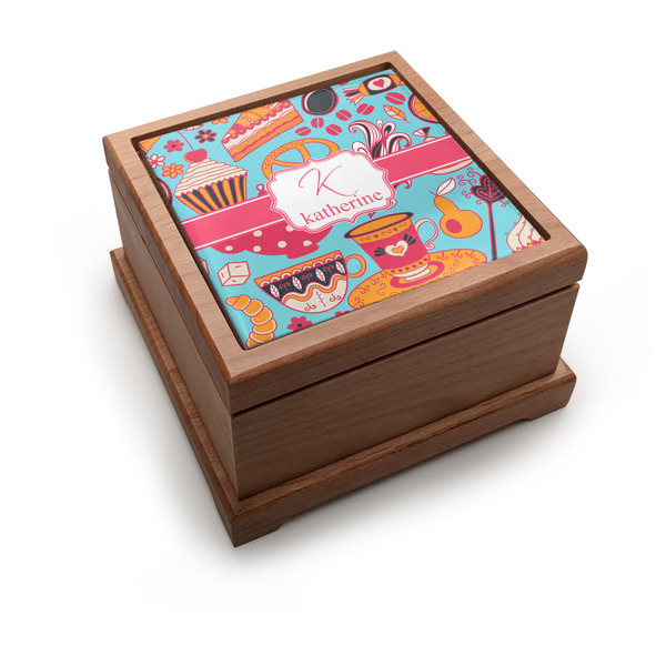 Custom Dessert & Coffee Pet Urn w/ Name and Initial